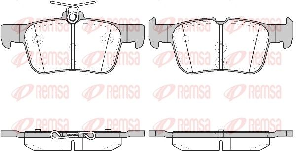 REMSA 1551.42 Brake Pad Set, disc brake