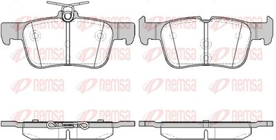 Brake Pad Set, disc brake REMSA 1551.42