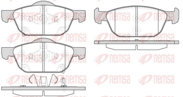 REMSA 1552.02 Brake Pad Set, disc brake