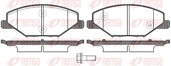 REMSA 1553.00 Brake Pad Set, disc brake