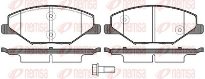 Brake Pad Set, disc brake REMSA 1553.00
