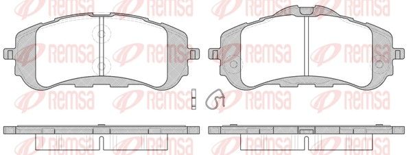 REMSA 1559.00 Brake Pad Set, disc brake