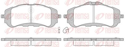 Brake Pad Set, disc brake REMSA 1559.00