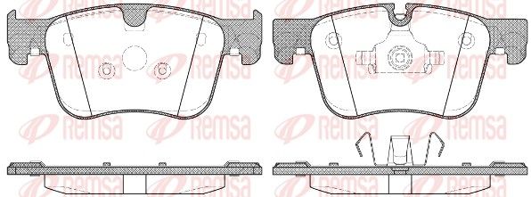 REMSA 1560.00 Brake Pad Set, disc brake