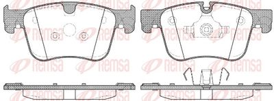 Brake Pad Set, disc brake REMSA 1560.00