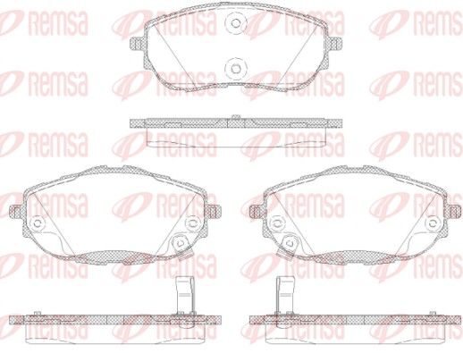 REMSA 1561.02 Brake Pad Set, disc brake