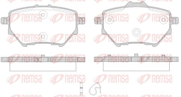 REMSA 1562.00 Brake Pad Set, disc brake