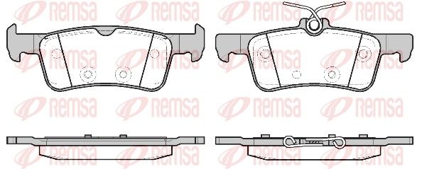 REMSA 1563.20 Brake Pad Set, disc brake