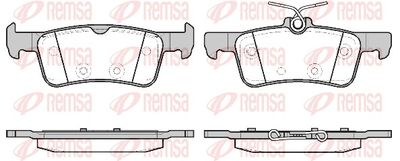 Brake Pad Set, disc brake REMSA 1563.20