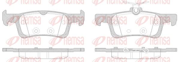 REMSA 1563.00 Brake Pad Set, disc brake