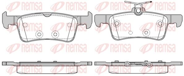REMSA 1563.10 Brake Pad Set, disc brake