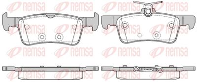 Brake Pad Set, disc brake REMSA 1563.10