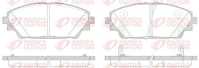 Brake Pad Set, disc brake REMSA 1569.02