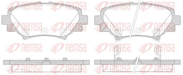 REMSA 1570.02 Brake Pad Set, disc brake