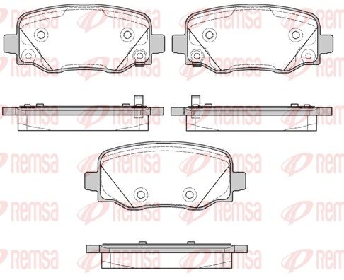 REMSA 1578.02 Brake Pad Set, disc brake