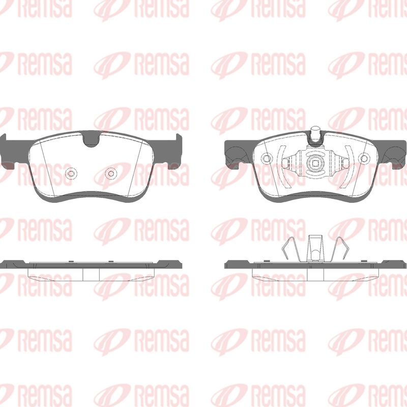 REMSA 1580.10 Brake Pad Set, disc brake
