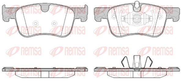 REMSA 1580.00 Brake Pad Set, disc brake