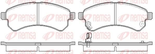 REMSA 1581.01 Brake Pad Set, disc brake