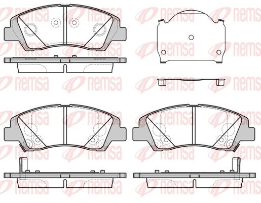 REMSA 1583.02 Brake Pad Set, disc brake