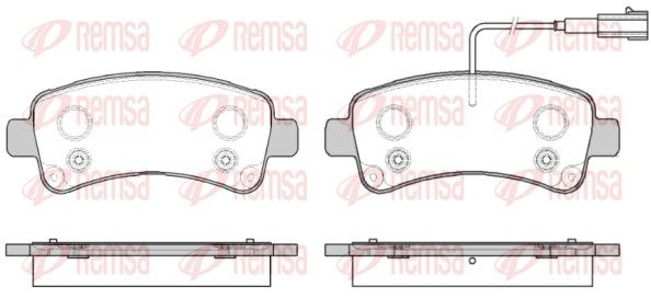REMSA 1588.02 Brake Pad Set, disc brake