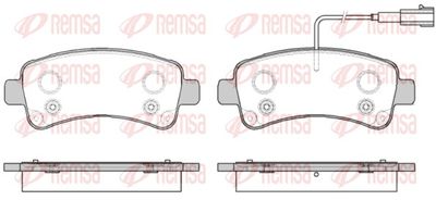 Brake Pad Set, disc brake REMSA 1588.02