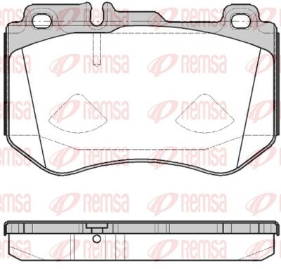 Brake Pad Set, disc brake REMSA 1591.00