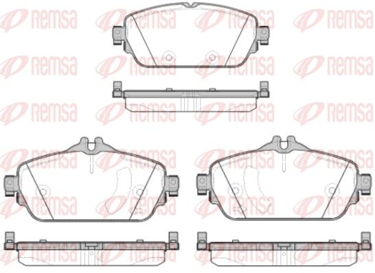 REMSA 1592.08 Brake Pad Set, disc brake
