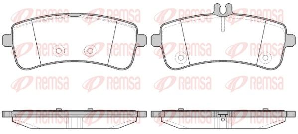 REMSA 1594.00 Brake Pad Set, disc brake