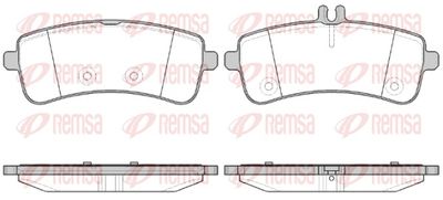 Brake Pad Set, disc brake REMSA 1594.00