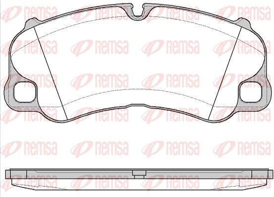 REMSA 1595.00 Brake Pad Set, disc brake
