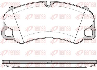 Brake Pad Set, disc brake REMSA 1595.00