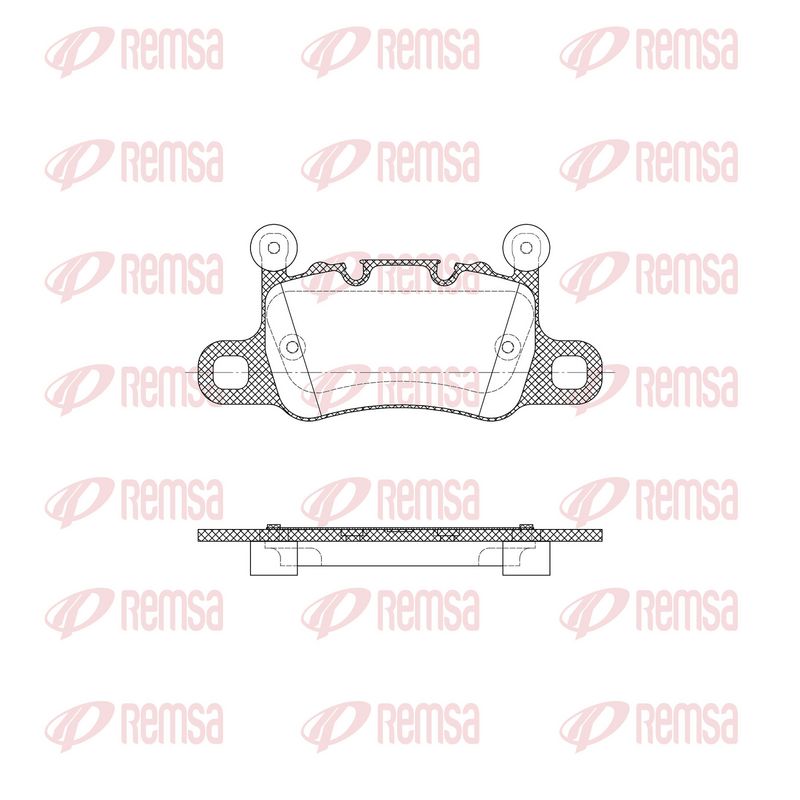 REMSA 1598.40 Brake Pad Set, disc brake