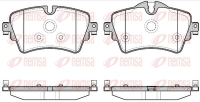 Brake Pad Set, disc brake REMSA 1599.08