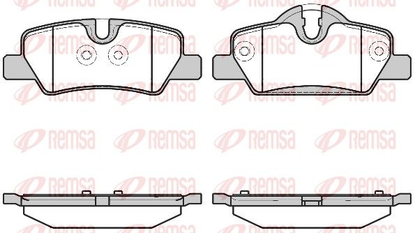 REMSA 1600.00 Brake Pad Set, disc brake