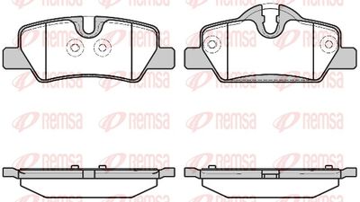 Brake Pad Set, disc brake REMSA 1600.00