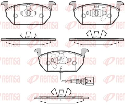 REMSA 1601.01 Brake Pad Set, disc brake