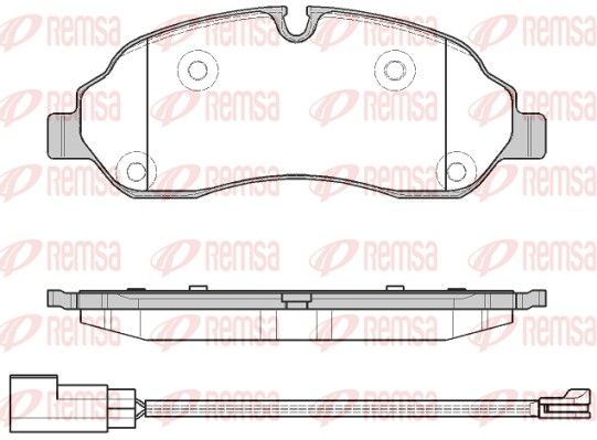 REMSA 1602.02 Brake Pad Set, disc brake