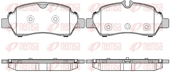 REMSA 1605.00 Brake Pad Set, disc brake