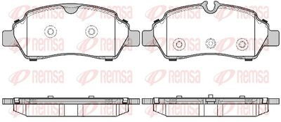 Brake Pad Set, disc brake REMSA 1605.00