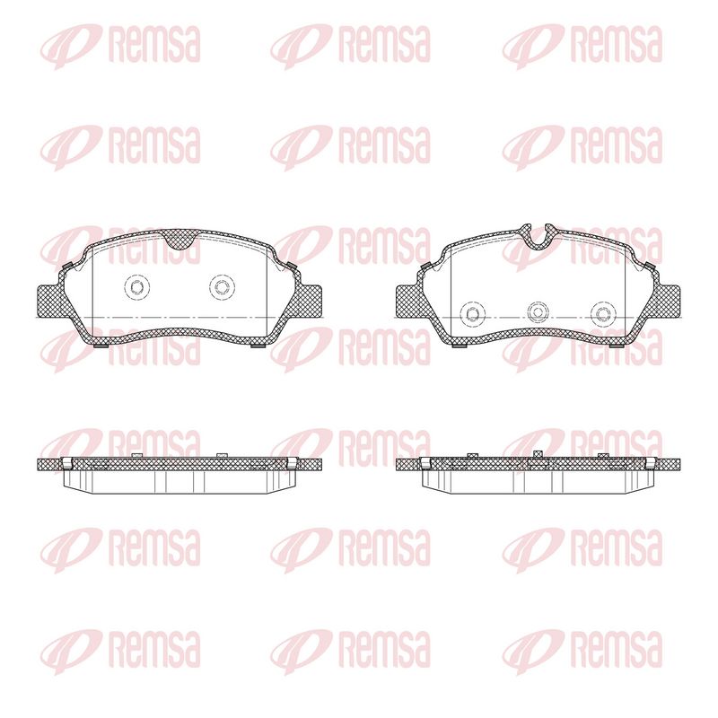 REMSA 1605.10 Brake Pad Set, disc brake