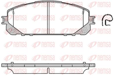 Brake Pad Set, disc brake REMSA 1613.00