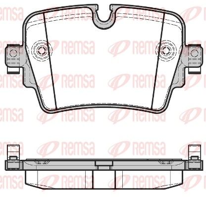REMSA 1614.08 Brake Pad Set, disc brake