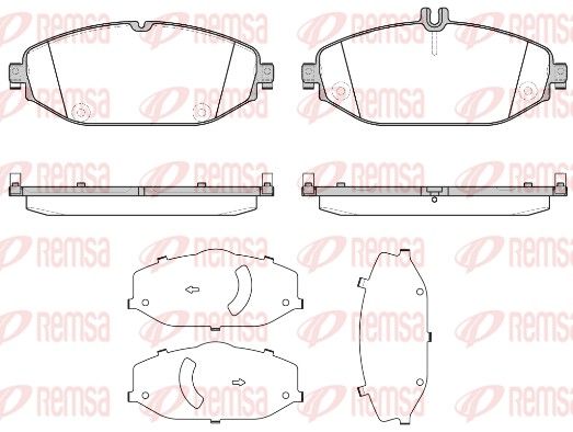 REMSA 1618.00 Brake Pad Set, disc brake