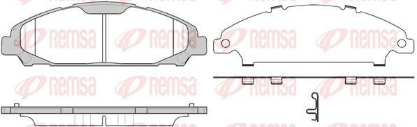 REMSA 1620.00 Brake Pad Set, disc brake