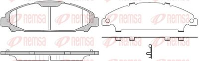 Brake Pad Set, disc brake REMSA 1620.00