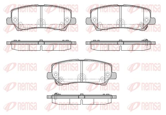 REMSA 1621.22 Brake Pad Set, disc brake