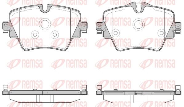REMSA 1625.08 Brake Pad Set, disc brake