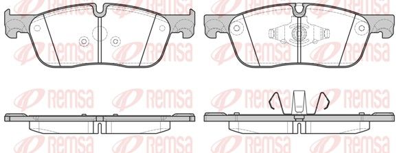 REMSA 1633.00 Brake Pad Set, disc brake