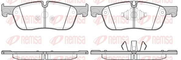 REMSA 1633.10 Brake Pad Set, disc brake