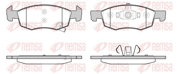 REMSA 1634.02 Brake Pad Set, disc brake